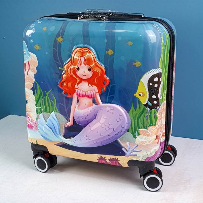 چمدان کودک مدل پری دریایی کد P/M01/L