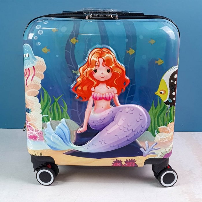 چمدان کودک مدل پری دریایی کد P/M01/L