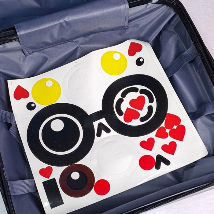 چمدان کودک مدل برجسته رنگ مشکی کد P/M01/ME