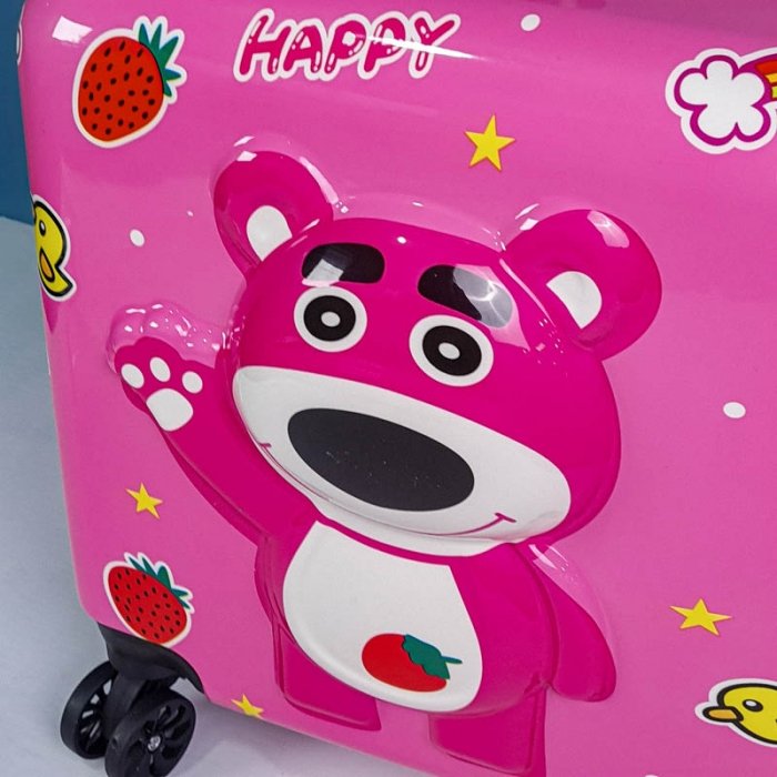 چمدان کودک مدل خرس صورتی کد P/M01/O