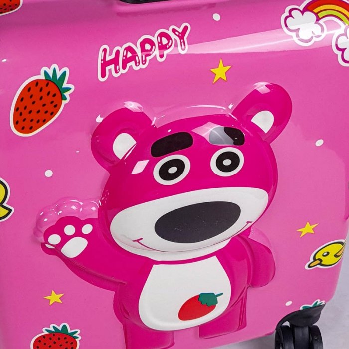 چمدان کودک مدل خرس صورتی کد P/M01/O