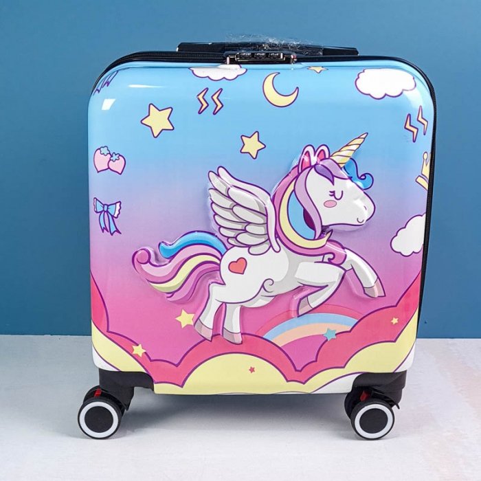 چمدان کودک مدل اسب یونیکورن کد P/M01/B