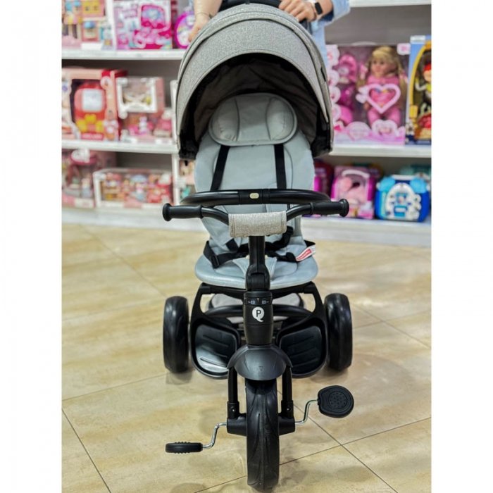 سه چرخه کودک 6 در 1 پلی کیدز مدل Play Kids Prime رنگ طوسی کد 624542