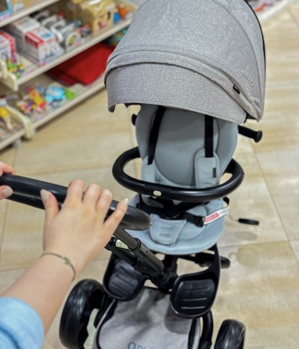 سه چرخه کودک 6 در 1 پلی کیدز مدل Play Kids Prime رنگ طوسی کد 624542