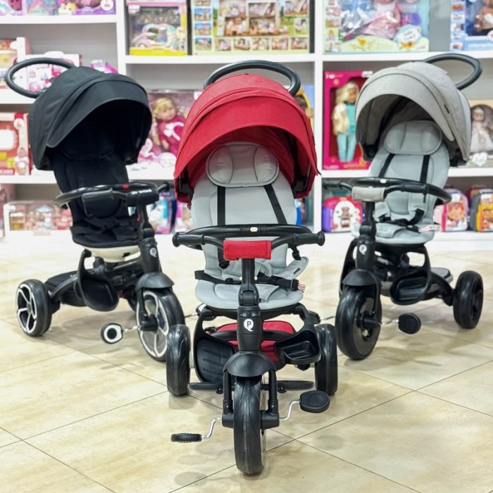 سه چرخه کودک 6 در 1 پلی کیدز مدل Play Kids Prime رنگ قرمز کد 3852519