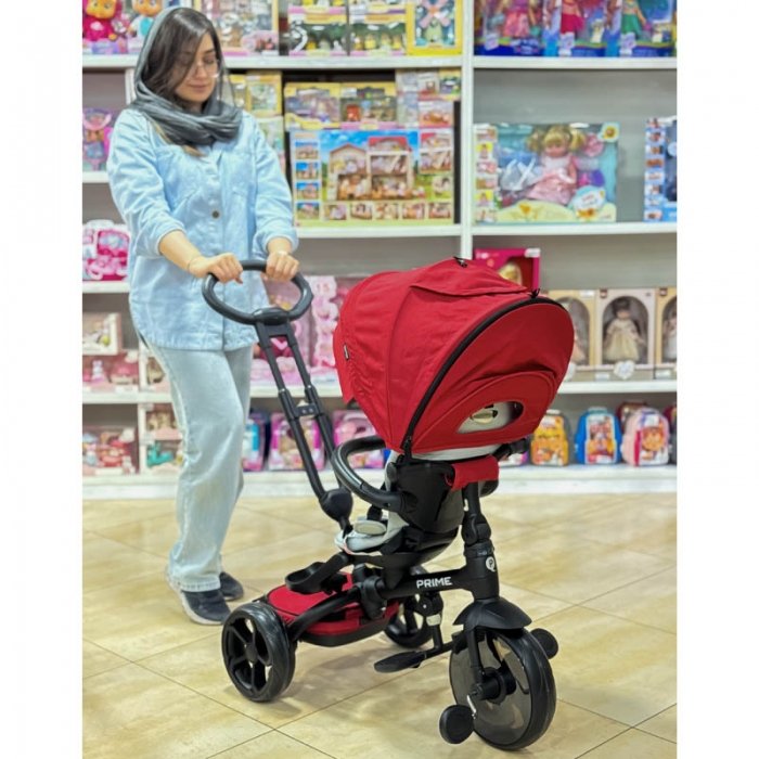 سه چرخه کودک 6 در 1 پلی کیدز مدل Play Kids Prime رنگ قرمز کد 3852519