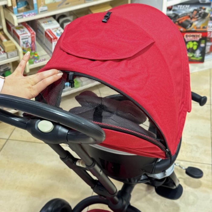 سه چرخه کودک 6 در 1 پلی کیدز مدل Play Kids Prime رنگ قرمز کد 3852519