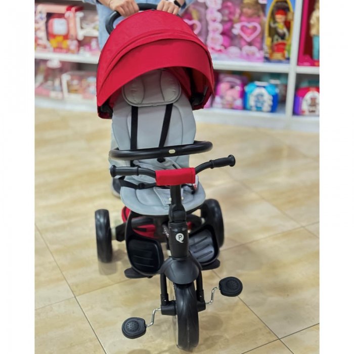 سه چرخه کودک 6 در 1 پلی کیدز مدل Play Kids Prime رنگ قرمز کد 3852519