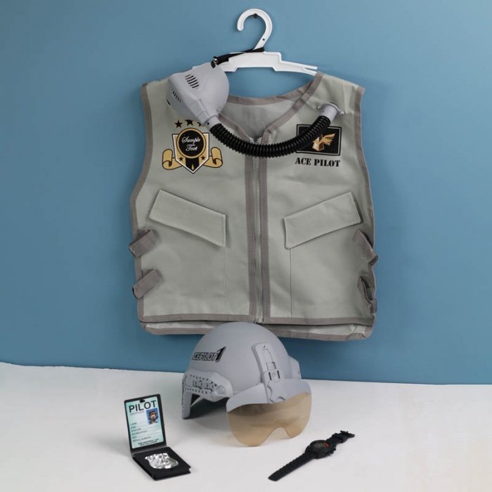 لباس مشاغل کودک خلبان با لوازم کد A022