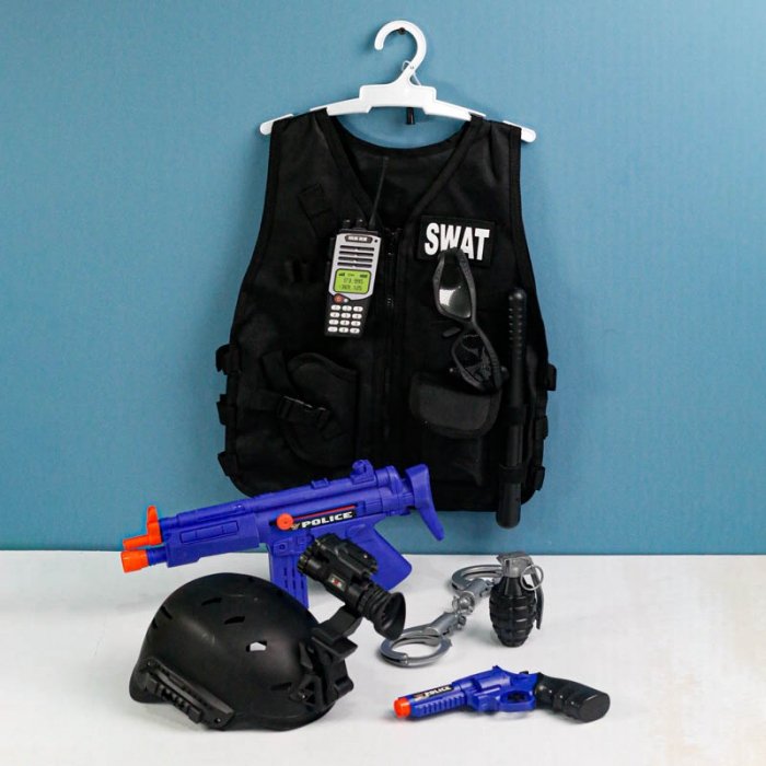 لباس مشاغل کودک یگان ویژه با لوازم کامل کد S012A