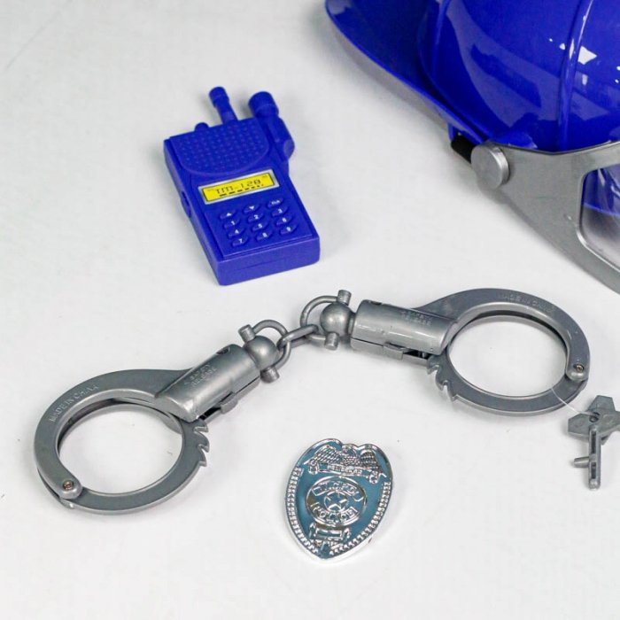 لباس مشاغل کودک پلیس با لوازم کامل کد P012A