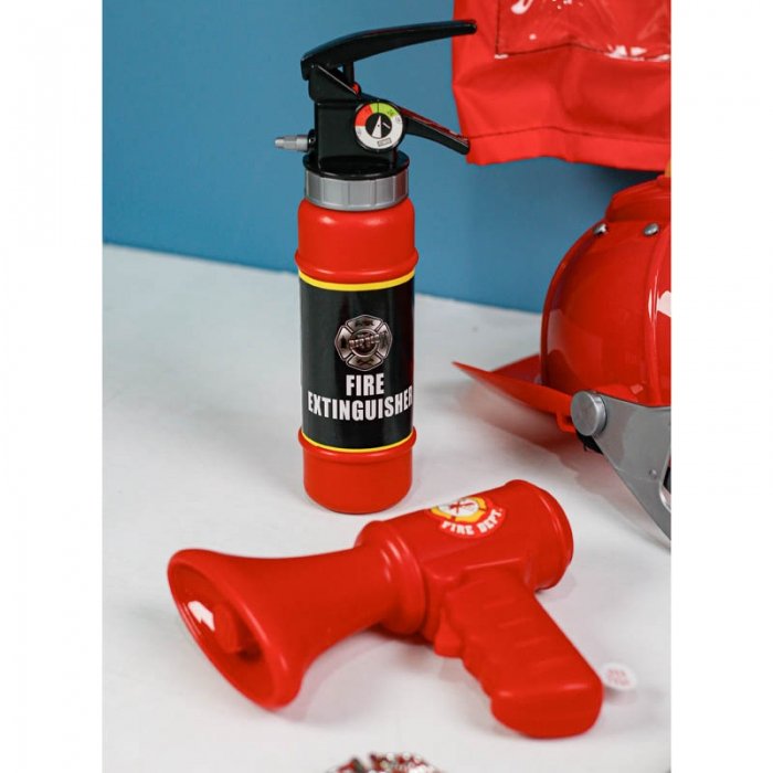 لباس مشاغل کودک آتش نشان با لوازم کامل کد F012