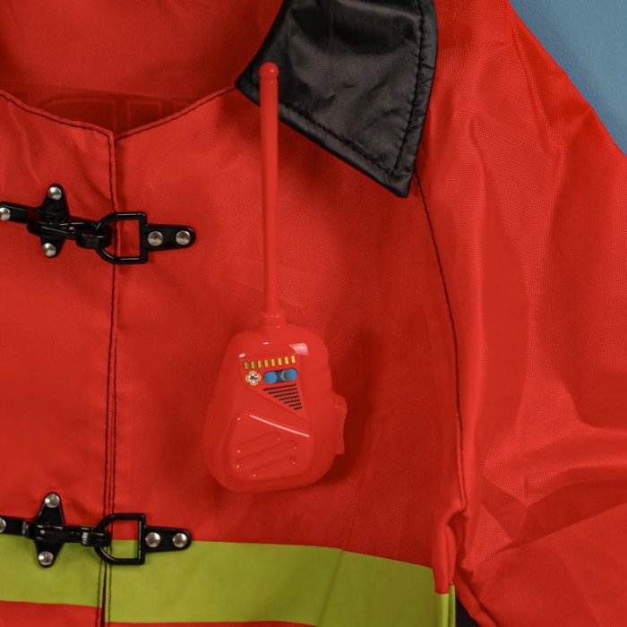 لباس مشاغل کودک آتش نشان با لوازم کامل کد F012