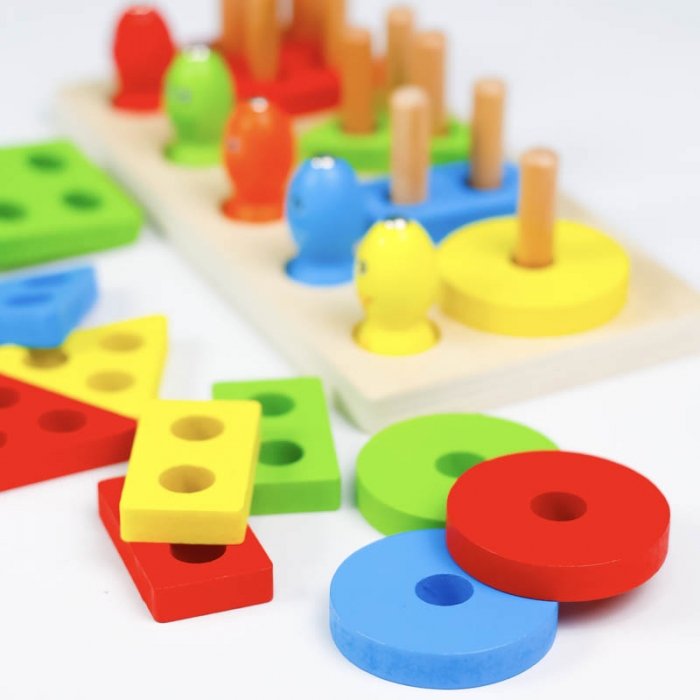 اسباب بازی چوبی مونته سوری و ماهیگیری آهنربایی مدل 6675