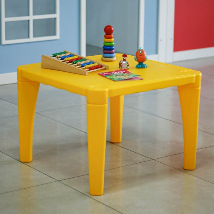 میز کودک مهر رنگ زرد مدل P/7006/ZA