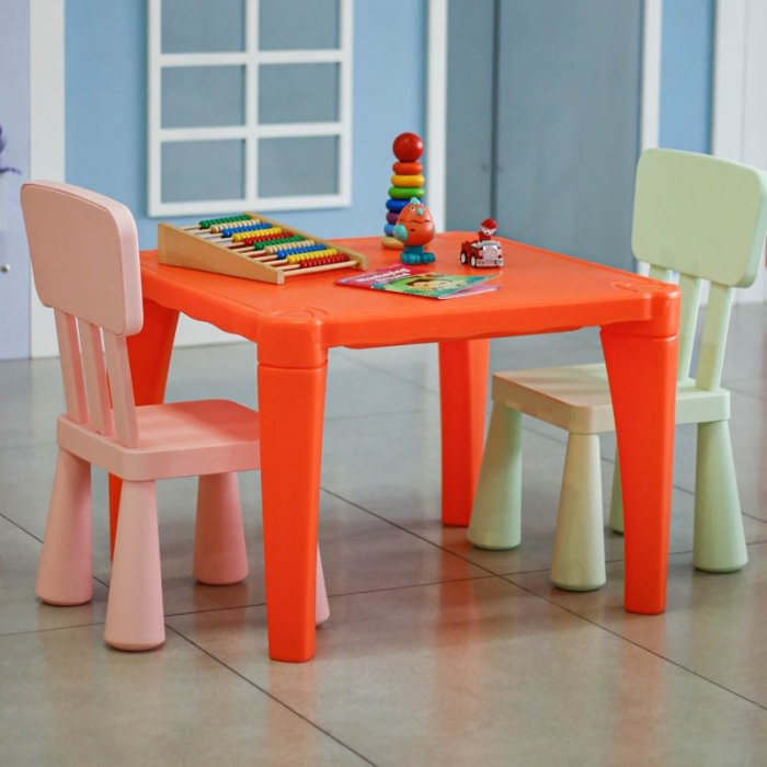 میز کودک مهر رنگ نارنجی مدل P/7006/NA