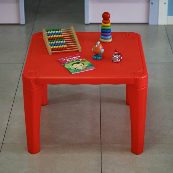 میز کودک مهر رنگ قرمز مدل P/7006/GH