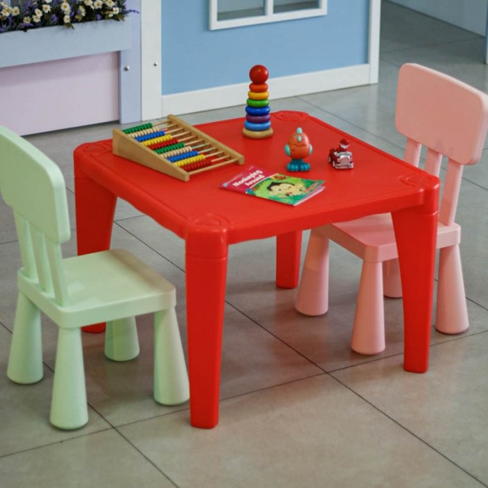 میز کودک مهر رنگ قرمز مدل P/7006/GH