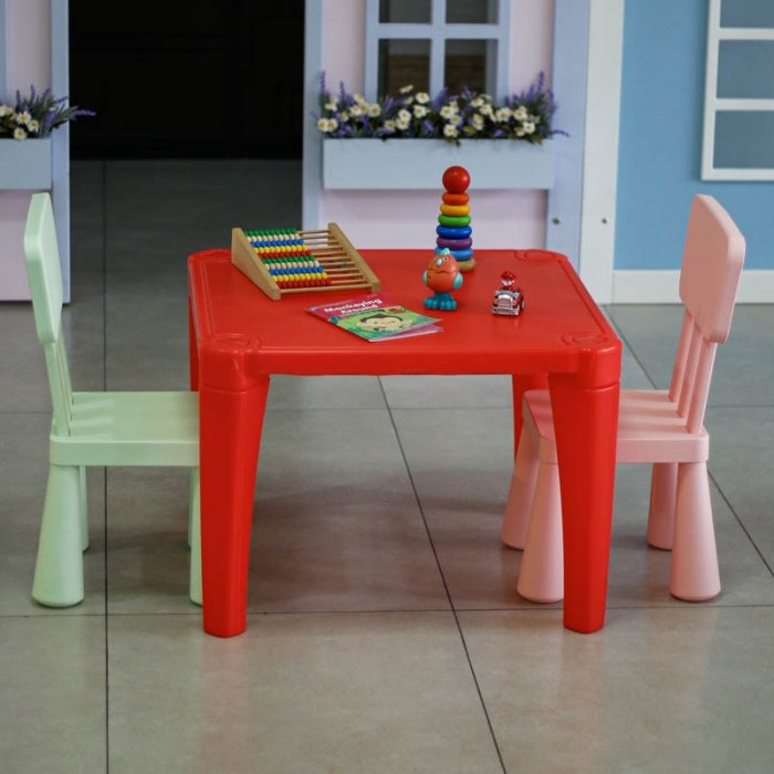 میز کودک مهر رنگ قرمز مدل P/7006/GH
