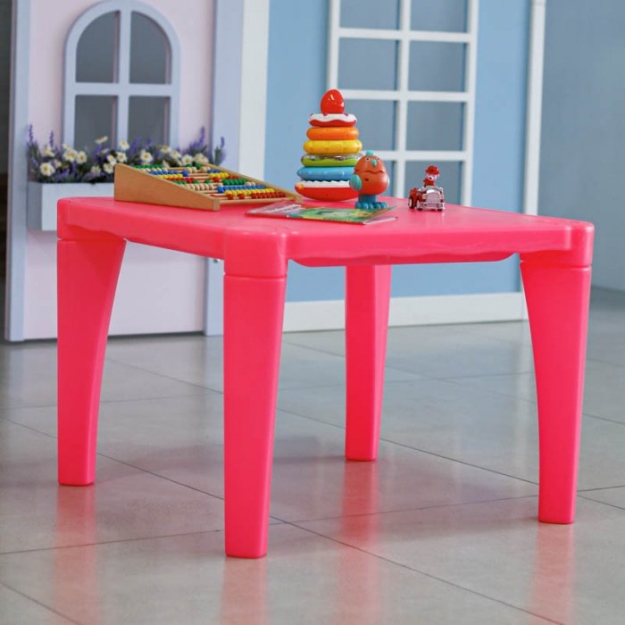 میز کودک مهر رنگ صورتی مدل P/7006/SU