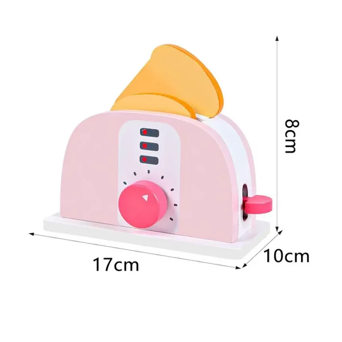 اسباب بازی توستر چوبی صورتی کد BL20116