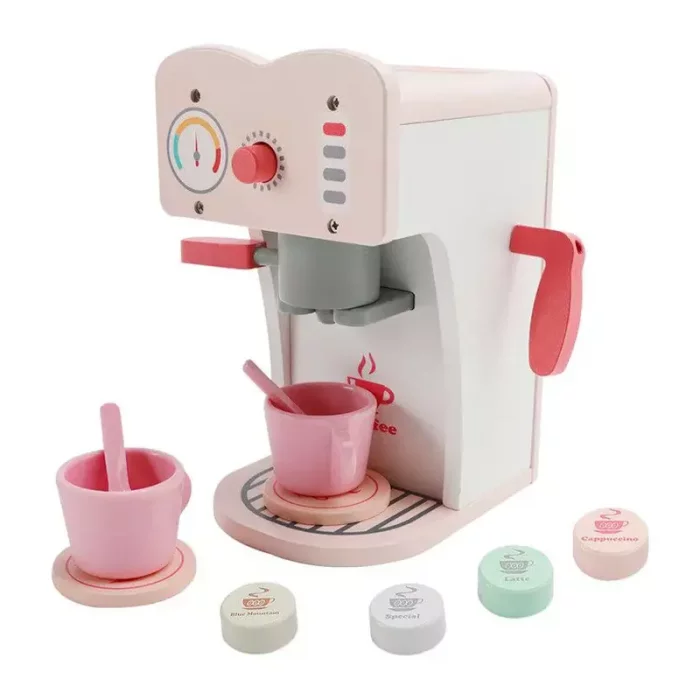 اسباب بازی قهوه ساز چوبی صورتی کد BL20115