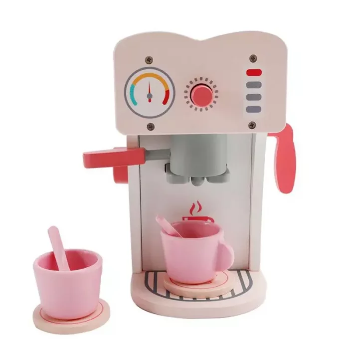 اسباب بازی قهوه ساز چوبی صورتی کد BL20115