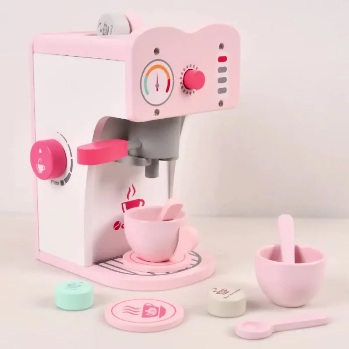 اسباب بازی قهوه ساز چوبی صورتی کد BL20115