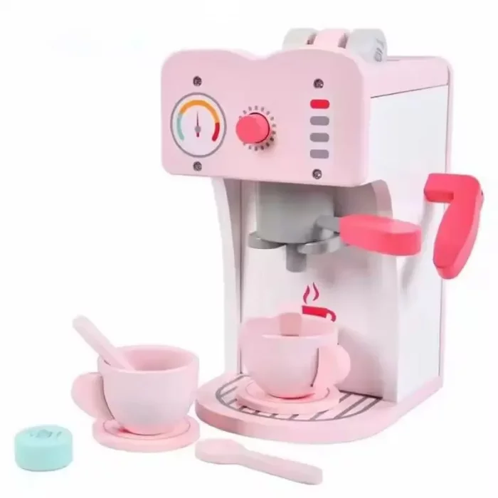 اسباب بازی قهوه ساز چوبی صورتی کد BL20115