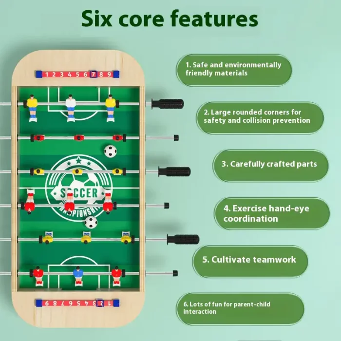 فوتبال دستی و برد گیم چوبی کد JHTOY900