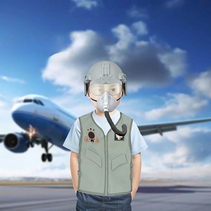 لباس مشاغل کودک خلبان با لوازم کد A022