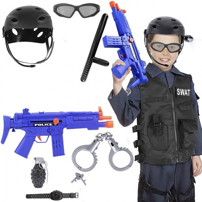 لباس مشاغل کودک یگان ویژه با لوازم کامل کد S012A