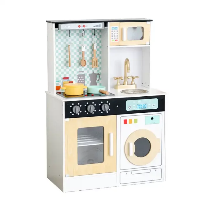 آشپزخانه کودک چوبی رنگ سفید کد BL21172