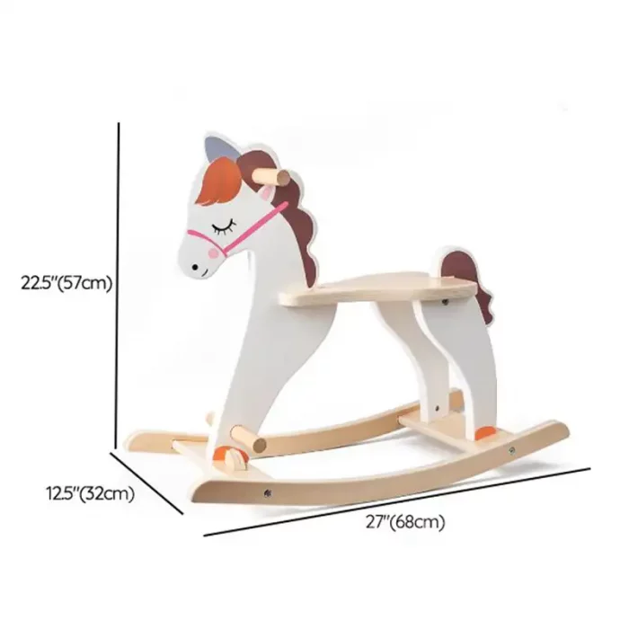 راکر  اسب چوبی رنگ سفید کد BL21150
