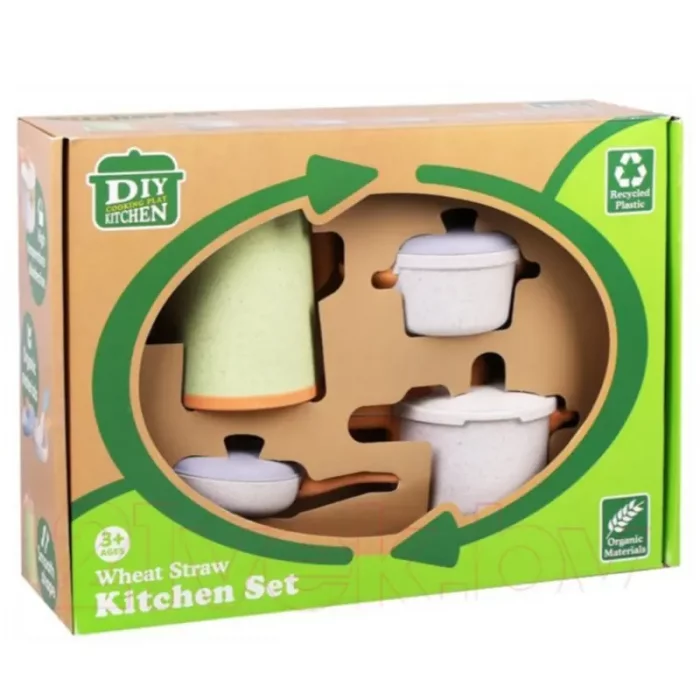 اسباب بازی ست ظروف آشپزخانه سبز کد HG973