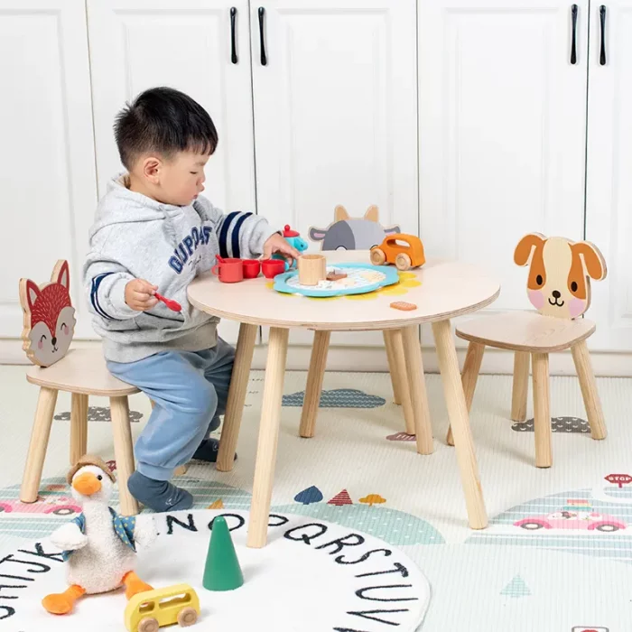 ست میز و صندلی چوبی کودک کد BL20144