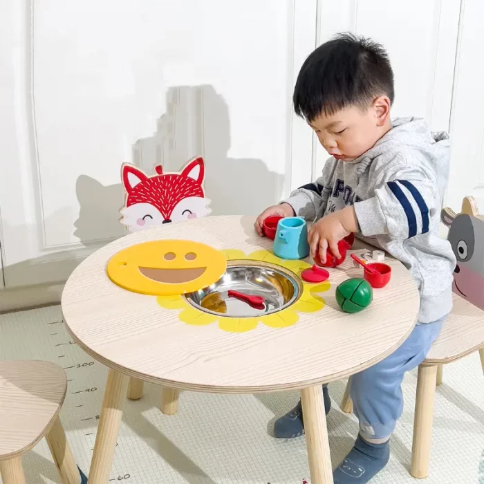 ست میز و صندلی چوبی کودک کد BL20144