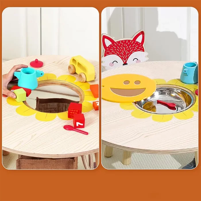 ست میز و صندلی چوبی کودک کد BL20144