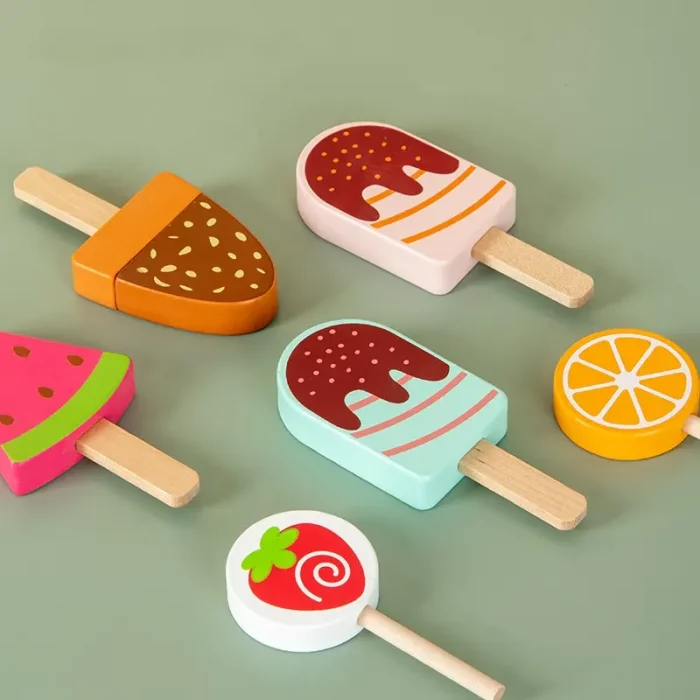 اسباب بازی استند بستنی فروشی چوبی کد BL20142