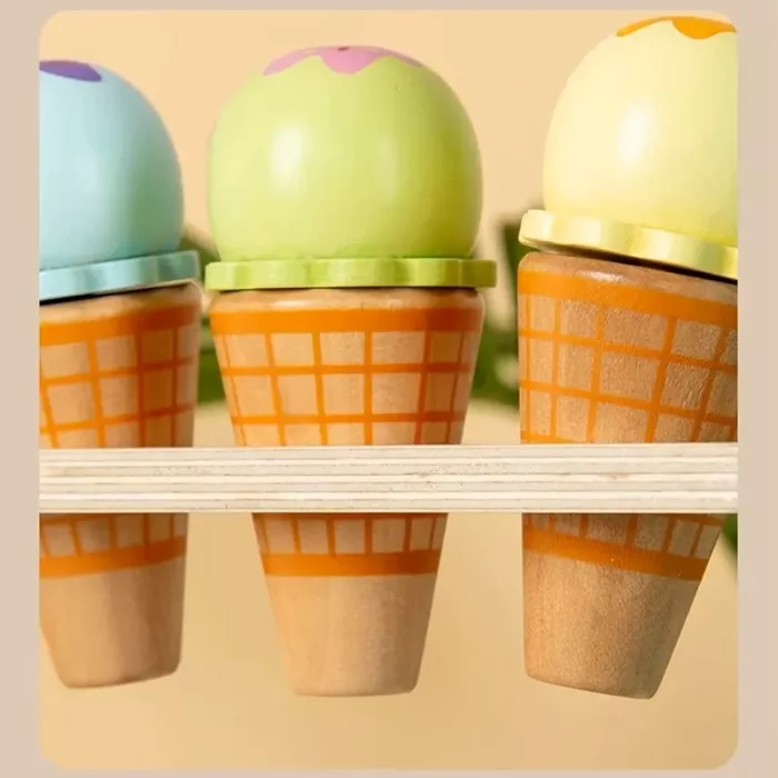 اسباب بازی استند بستنی فروشی چوبی کد BL20142