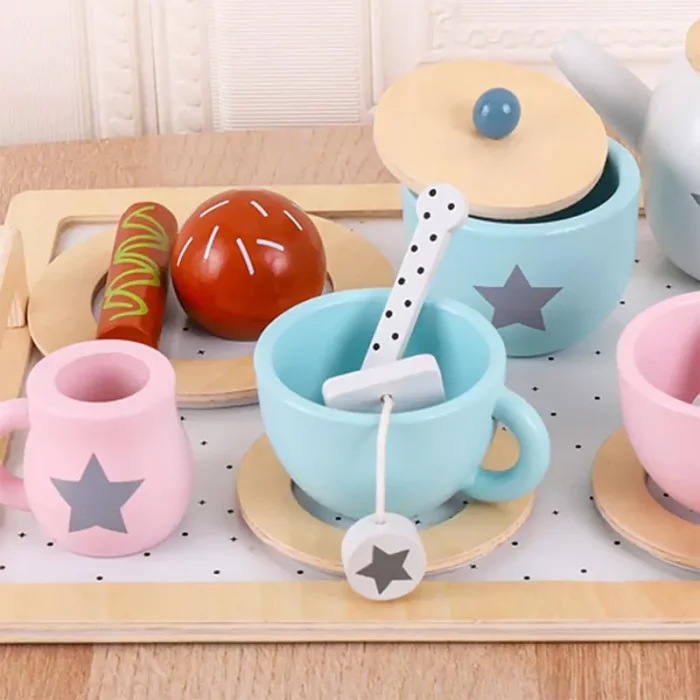 اسباب بازی ست چای خوری چوبی کد KBQ2021053