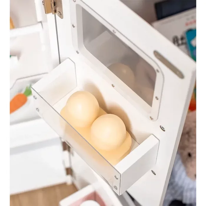 یخچال چوبی  کودک 3 در رنگ  سفید کد BL20147