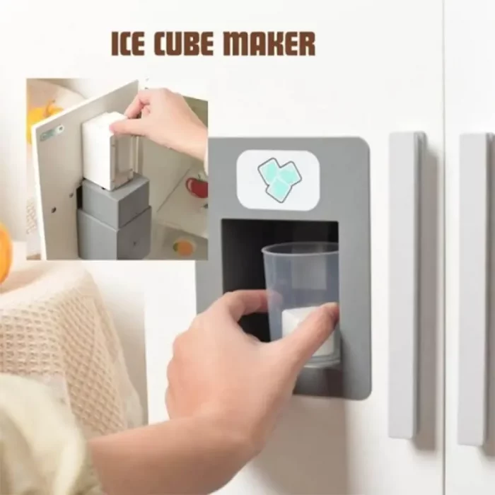 یخچال چوبی  کودک 3 در رنگ  سفید کد BL20147