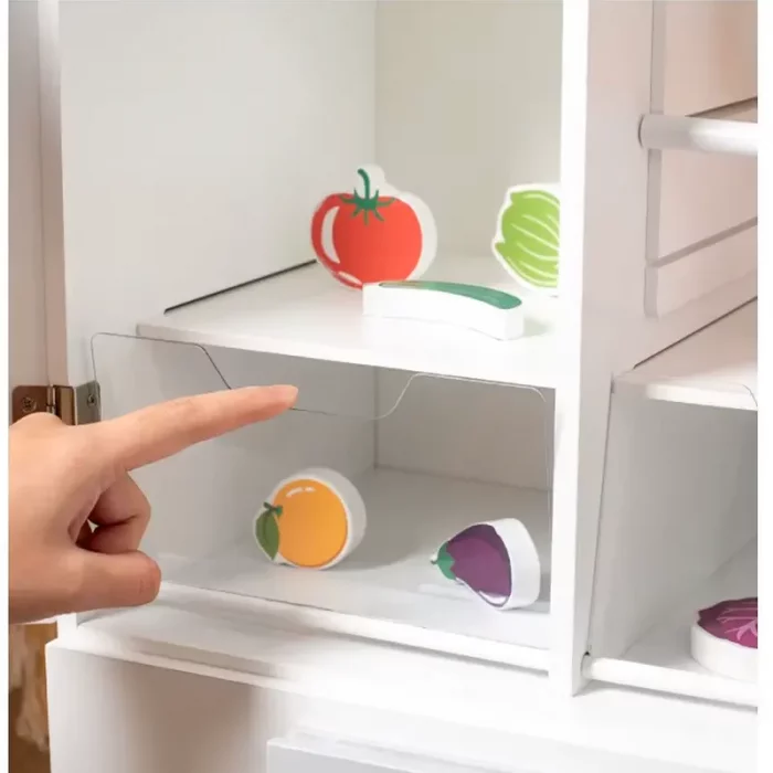 یخچال چوبی  کودک 3 در رنگ  سفید کد BL20147