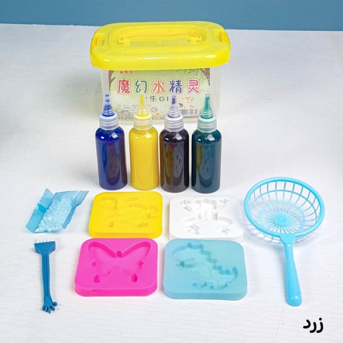 کیت جادویی قالب سازی ژله ای 4 رنگ سطلی کد 231232