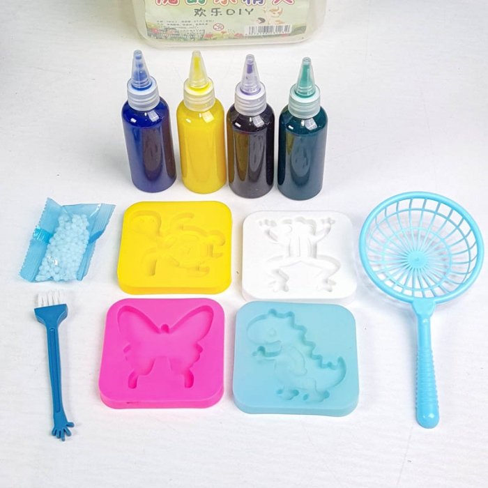 کیت جادویی قالب سازی ژله ای 4 رنگ سطلی کد 231232