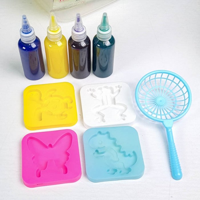 کیت جادویی قالب سازی ژله ای 4 رنگ سطلی کد 231232