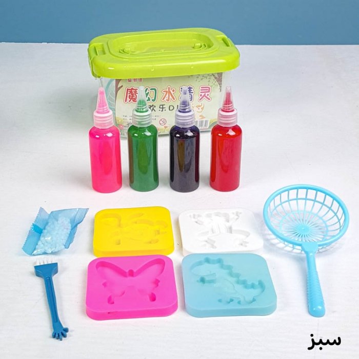 کیت جادویی قالب سازی ژله ای 4 رنگ سطلی کد 231232