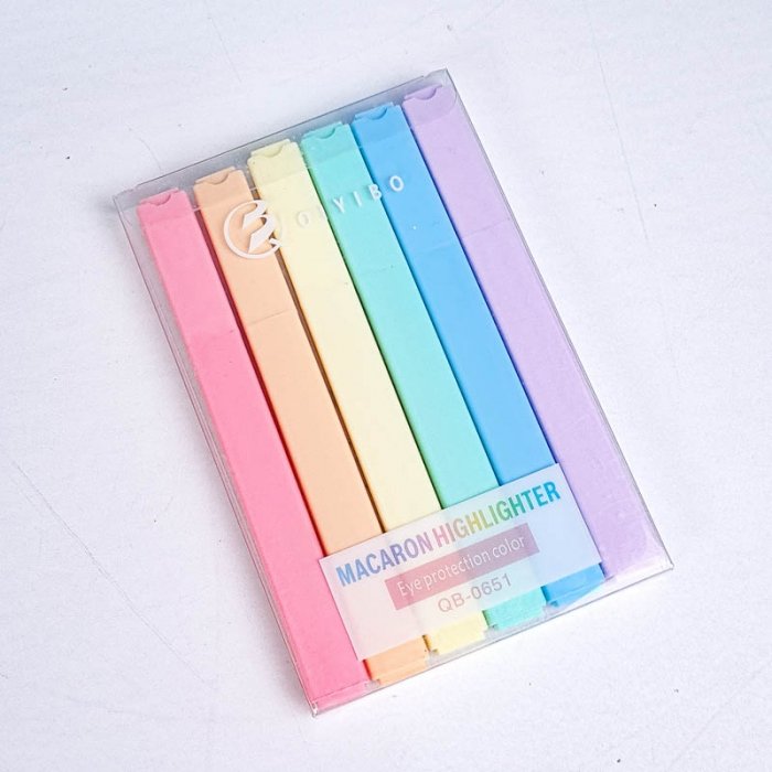 هایلایتر 6 عددی پاستلی کد QB0651