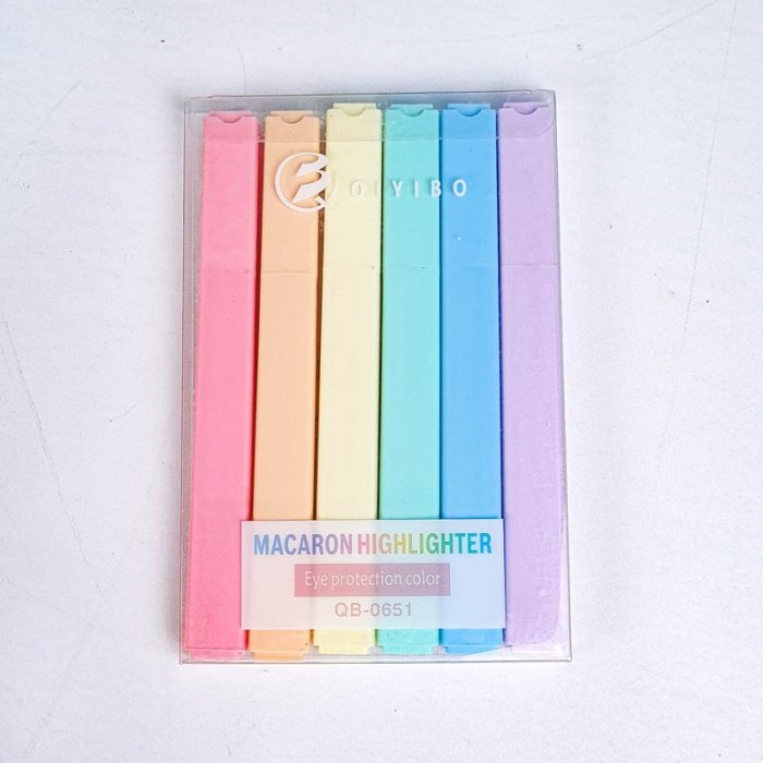 هایلایتر 6 عددی پاستلی کد QB0651